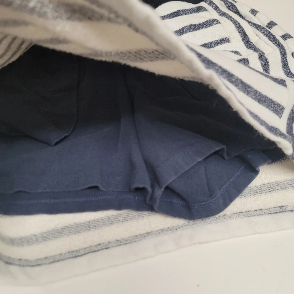 Jones New York Skort Striped White Blue Pull On Athletic Golf‎ Tennis